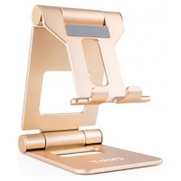 SOPORTE TOOQ PARA TELEFONO Y TABLET PLEGABLE DORADO