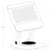 SOPORTE PLEGABLE 360Â° DISPOSITIVOS HASTA 13", GRIS