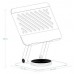 SOPORTE PLEGABLE 360Â° DISPOSITIVOS HASTA 13", PLATA