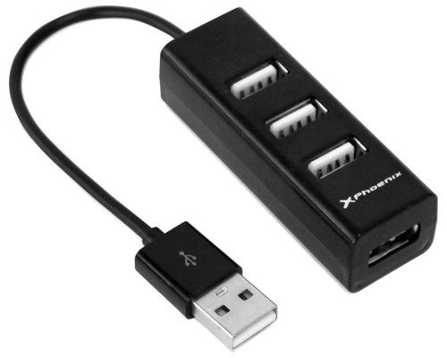 Hub usb portatil phoenix 4 puertos