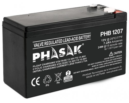 BATERIA PHASAK 12V 7AH