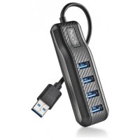 HUB 4 PUERTOS USB PORT 3.0 NEGRO NGS