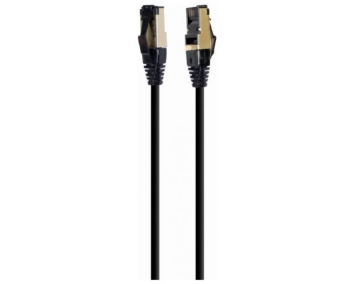 CABLE RED S-FTP GEMBIRD  CAT 8 LSZH NEGRO 0,25 M