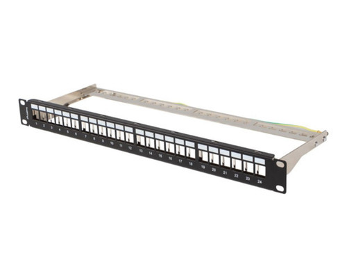 PATCH PANEL LANBERG 24 PUERTOS 1U RACK 19" FTP PARA MODULOS KEYSTONE NEGRO-DI2 PATCH PANEL LANBERG 24 PUERTOS 1U RACK 19" FTP PARA MODULOS KEYSTONE NEGRO