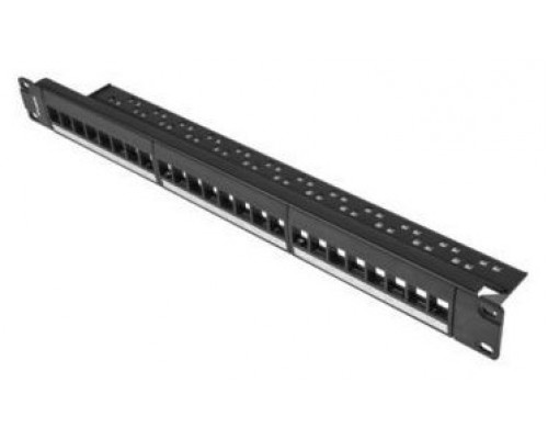 PATCH PANEL LANBERG 24 PUERTOS 1U RACK 19 PARA MODULOS KEYSTONE NEGRO