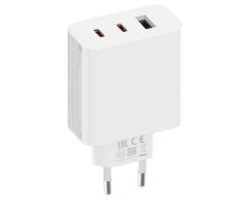 CARGADOR PARED 67W 2x USB-C + USB-A BLANCO XIAOMI