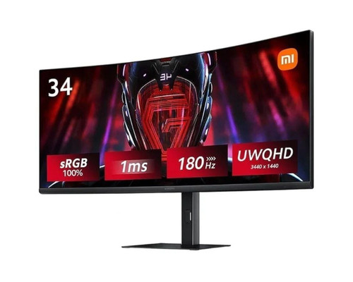 MONITOR XIAOMI CURVED GAMING G34WQI 34" WQHD IPS 1MS 180HZ RGB FREESYNC-DI56 MONITOR XIAOMI CURVED GAMING G34WQI 34" WQHD IPS 1MS 180HZ RGB FREESYNC