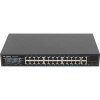 SWITCH LANBERG 24 PTOS 100MB POE+/2X COMBO GIGABIT ETHERNET 250W RACK 19"-26DI SWITCH LANBERG 24 PTOS 100MB POE+/2X COMBO GIGABIT ETHERNET 250W RACK 19"