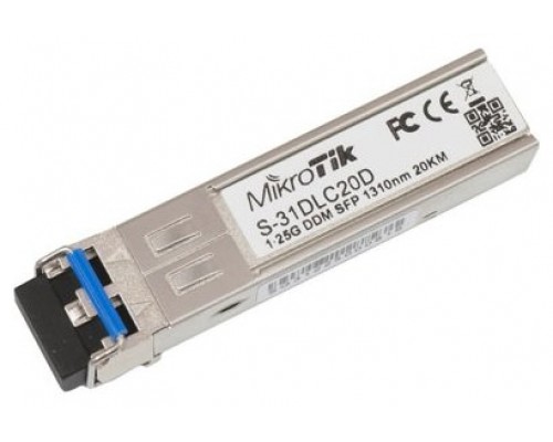 MikroTik S-31DLC20D Modulo SFP Mono Modo 20Km