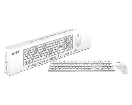 Msi Teclado + Rat&oacute;n FORGE K210 W COMBO ES White