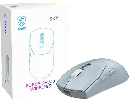 MSI Ratón Inalámbrico FORGE GM340 W SKY 12000DPI-IA7 MSI Ratón Inalámbrico FORGE GM340 W SKY 12000DPI