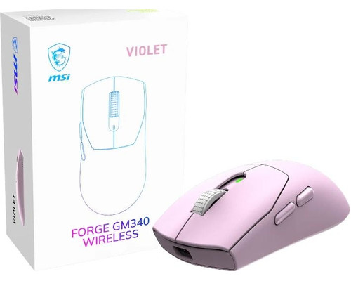 MSI Ratón Inalámbrico FORGE GM340W VIOLET 12000DPI-IA7 MSI Ratón Inalámbrico FORGE GM340W VIOLET 12000DPI
