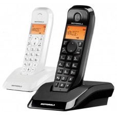 MOTOROLA S1202 Telefono DECT DUO Blanco / Negro