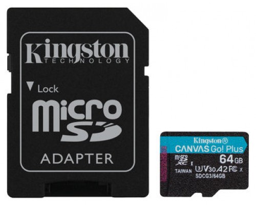 Kingston SDCG3/64GB micro SD XC clase 10 64GB c/a