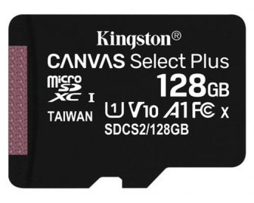 MEMORIA MICRO SD 128GB XC1 C10 A1 KINGSTON