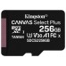 MICRO SD 256 GB CANVAS SELECT PLUS  1 ADAP. CLASS 10 KINGSTON