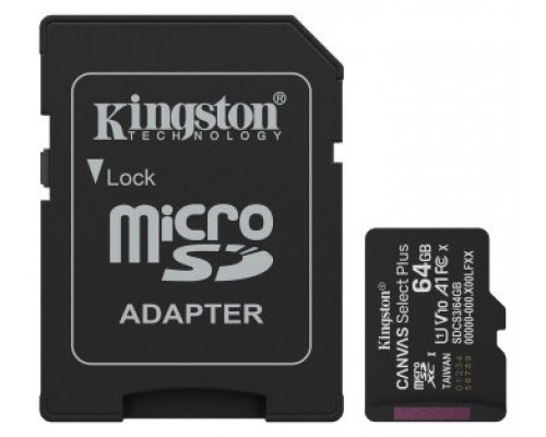 Kingston SDCS3/64GB microSDXC Gen3 150MB/s A1