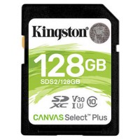 SECURE DIGITAL HC 128 GB CANVAS SELECT PLUS CLASE10 KINGSTON