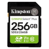 SECURE DIGITAL HC 256 GB CANVAS SELECT PLUS GEN3 CLASE10 KINGSTON