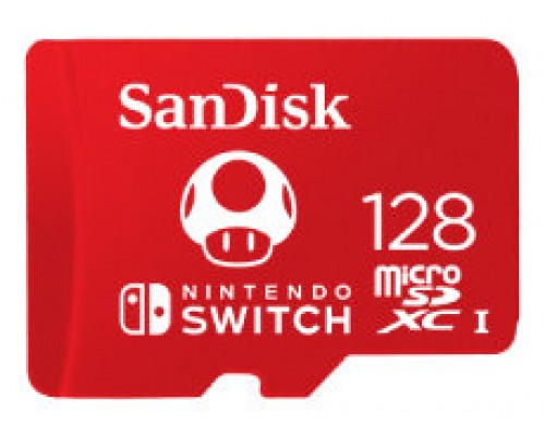 TARJETA MEMORIA MICRO SD 128GB SANDISK MICROSDXC UHS-I NINTENDO SWITCH