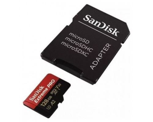 MEMORIA MICRO SDXC SANDISK EXTREME PRO 128GB+SD ADAPT·