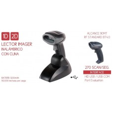 LECTOR CODIGO DE BARRAS SEYPOS PRO-CODE 2D BT WIRELESS USB negro