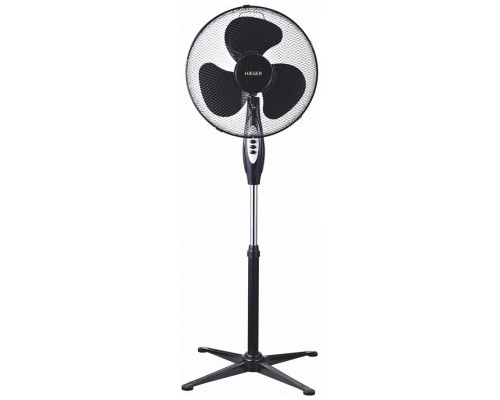 VENTILADOR DE PIE CROSS WIND NEGRO HAEGER