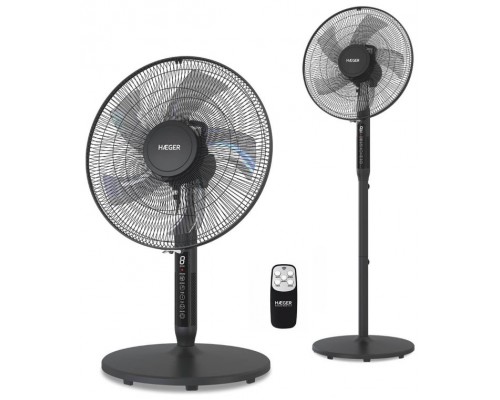 VENTILADOR DE PIE DIGITAL PREMIUM NEGRO HAEGER