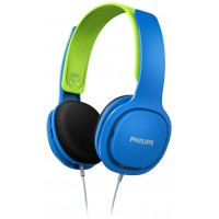 AURICULARES PHILIPS DIADEMA SHK2000BL/00 NIÑ@S AZUL/VERDE