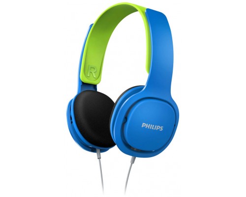 AURICULARES PHILIPS DIADEMA SHK2000BL/00 NIÑ@S AZUL/VERDE