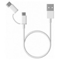 CABLE USB 2.0/M USB-C/M MICROUSB/M 1 M BLANCO XIAOMI