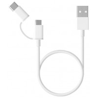 CABLE USB 2.0/M USB-C/M MICROUSB/M 0.3 M BLANCO XIAOMI