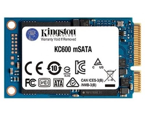 KINGSTON 1024GB KC600MS SATA3 MSATA SSD ONLY·