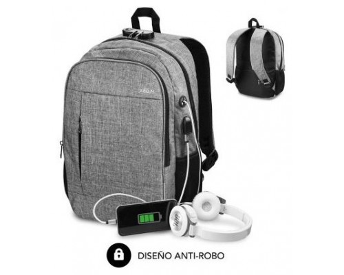 MOCHILA SUBBLIM URBAN LOCK BACKPACK 16" GREY