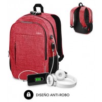 MOCHILA SUBBLIM URBAN LOCK BACKPACK 16" RED