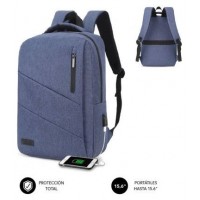 MOCHILA CITY BACKPACK 15.6"" AZUL SUBBLIM