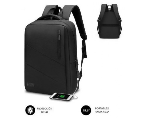 MOCHILA CITY BACKPACK 15.6"" NEGRO SUBBLIM