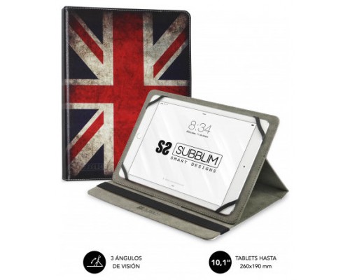 FUNDA TABLET ENGLAND 10.1"" SUBBLIM