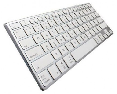 TECLADO WIRELESS ADVANCE COMPACT PLATA SUBBLIM