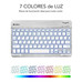 TECLADO SUBBLIM SMART BACKLIT BLUETOOTH RETROILUMINDO SILVER-DI8 TECLADO SUBBLIM SMART BACKLIT BLUETOOTH RETROILUMINDO SILVER