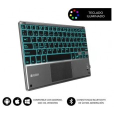 TECLADO WIRELESS SMART BACKLIT TOUCHPAD BLUETOOTH GRIS SUBBLIM