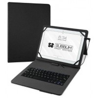 FUNDA TABLET SUBBLIM KEYTAB PRO USB 10,1" BLACK