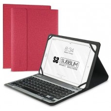 FUNDA TABLET SUBBLIM KEYTAB PRO BLUETOOTH 10,1" RED