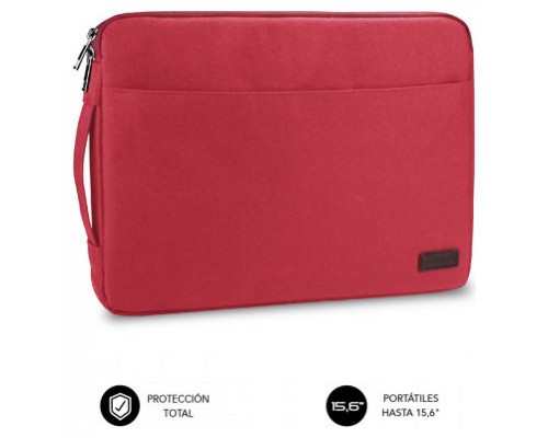 FUNDA PORTATIL SUBBLIM URBAN LAPTOP SLEEVE 15,6" RED