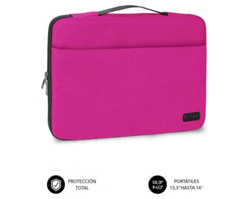 FUNDA PROTECTORA ELEGANT 13.3""-14"" ROSA SUBBLIM