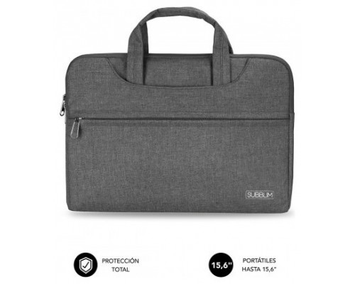 FUNDA PORTATIL SUBBLIM BUSINESS LAPTOP SLEEVE 15,6" GREY