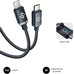 CABLE OPTIMUS 60W USB-C/USB-C 1 M NEGRO SUBBLIM