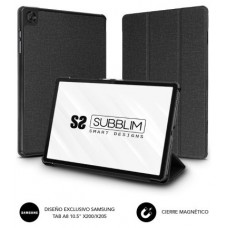 FUNDA TABLET SAMSUNG TAB A8 10.5"" X200/X205 NEGRO SUBBLIM