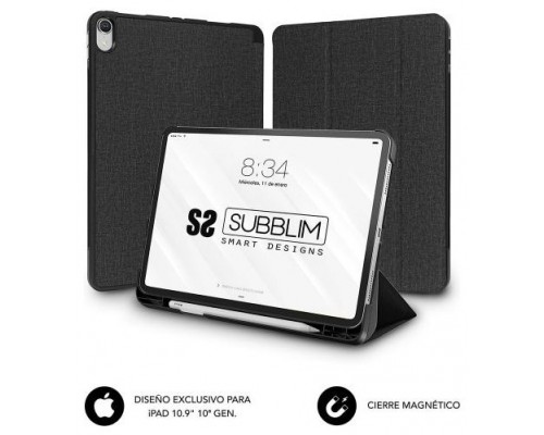 FUNDA TABLET IPAD 10.9"" 10 Gen NEGRO SUBBLIM