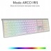 TECLADO WIRELESS MASTER RGB EXTENDIDO PLATA/BLANCO SUBBLIM